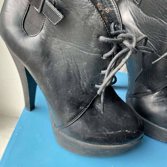 *AVAIL TIL 9/15* Kensie high heeled booties, size 6, black, used - Picture 7 of 11